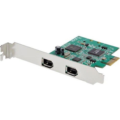 StarTech.com Tarjeta PCI Express FireWire de 2 Puertos - Adaptador PCIe FireWire 1394a - 2 Total puerto(s) FireWire - 2 Pu