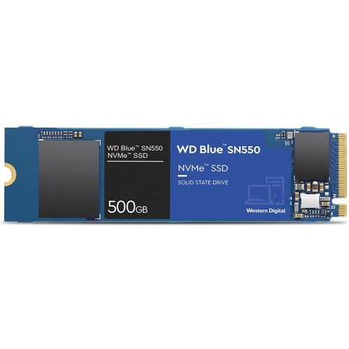 WD Blue SN550 WDS500G2B0C 500 GB Solid State Drive - M.2 2280 Internal - PCI Express NVMe (PCI Express NVMe 3.0 x4) - Desk