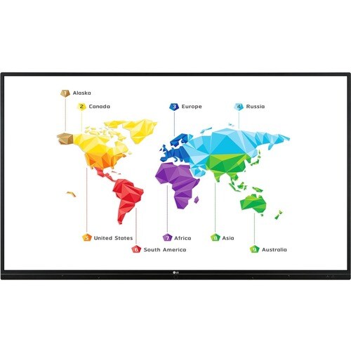 LG 75TR3BF Digital Signage Display - 190.5 cm (75") LCD - Touchscreen Cortex A73 - 3 GB - 3840 x 2160 - Direct LED - 330 c