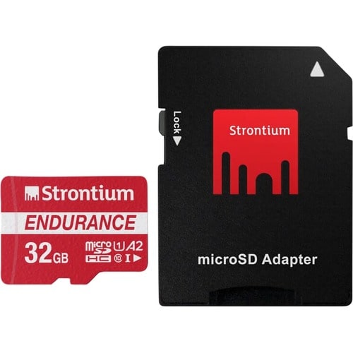 Strontium Nitro Plus Endurance A2 32 GB Class 10/UHS-I (U1) microSDHC - 100 MB/s Read - 25 MB/s Write - 2 Year Warranty
