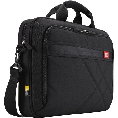 Case Logic DLC-115-BLACK Carrying Case for 39.6 cm (15.6") Apple Notebook, Tablet - Black - Slip Resistant Shoulder Strap 