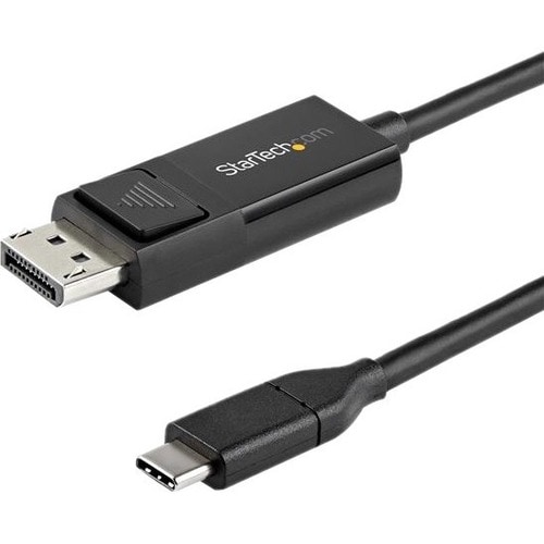 StarTech.com 2 m DisplayPort/USB-C A/V Cable for Audio/Video Device, Monitor, Notebook, Amplifier, MAC, Mobile Device - Fi