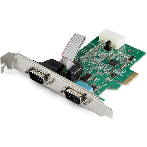 Tarjeta PCI Express Serie 2 Puertos RS232 - Adaptador UART 16950 - Cache FIFO de 256 bytes - para Windows y Linux (PEX2S95