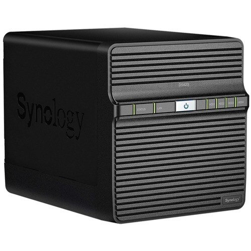 Synology DiskStation DS420j 4 x Total Bays SAN/NAS Storage System - Realtek RTD1296 Quad-core (4 Core) 1.40 GHz - 1 GB RAM