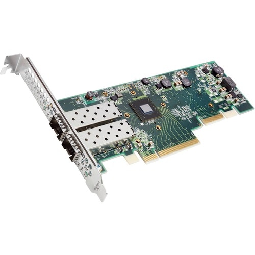 Xilinx XtremeScale SFN8522-PLUS Dual-Port 10GbE SFP+ Network Adapter - PCI Express 3.1 x8 - 2 Port(s) - Optical Fiber - 10