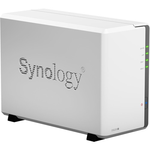Synology DiskStation DS220J 2 x Total Bays SAN/NAS Storage System - Realtek RTD1296 Quad-core (4 Core) 1.40 GHz - 512 MB R
