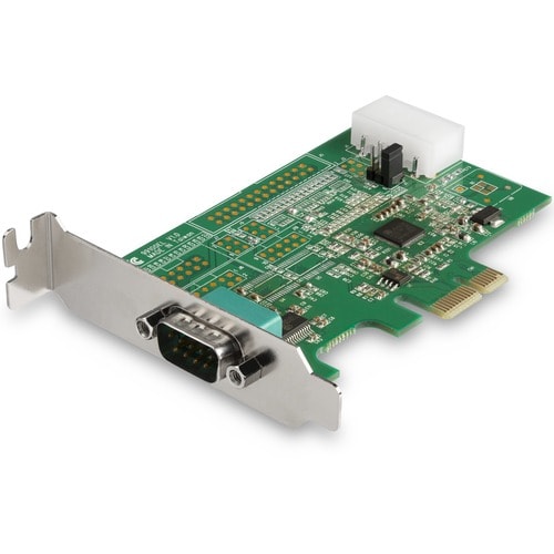 1-port PCI Express RS232 Serial Adapter Card - PCIe RS232 Serial Host Controller Card - PCIe to Serial DB9 - 16950 UART - 