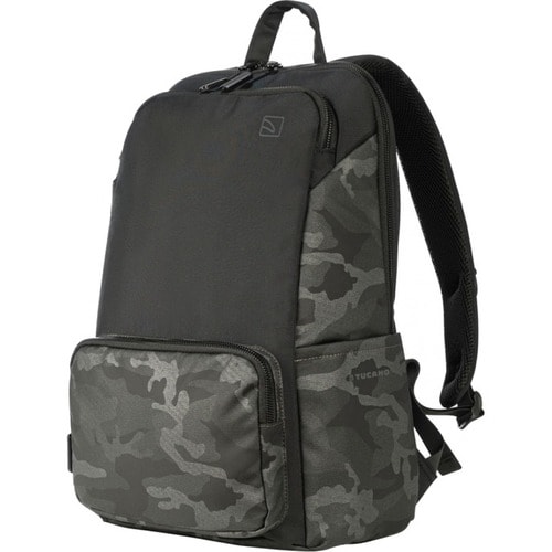 Tucano Terras Camouflage Carrying Case (Backpack) for 15.6" to 16" Apple MacBook Pro, Notebook - Black - Fabric, Mesh Back