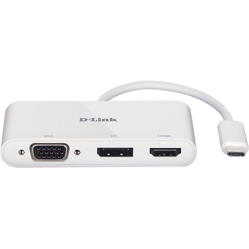 D-Link Video Adapter - 1 x 19-pin HDMI (Type A) HDMI 1.4 Digital Video Female, 1 x 15-pin HD-15 VGA Female, 1 x 20-pin Dis