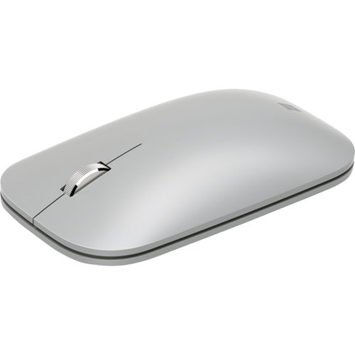 Microsoft Surface Mobile Mouse - Bluetooth - BlueTrack - 4 Button(s) - Platinum - Wireless - 2.40 GHz - Scroll Wheel