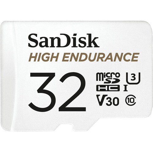 SanDisk High Endurance 32 GB Class 10/UHS-I (U3) microSDHC - 100 MB/s Read - 40 MB/s Write