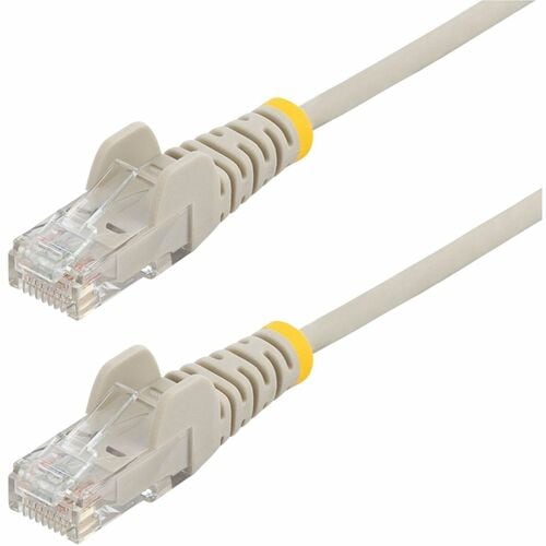 0.5 m CAT6 Cable - Slim CAT6 Patch Cord - Grey - Snagless RJ45 Connectors - Gigabit Ethernet Cable - 28 AWG (N6PAT50CMGRS)