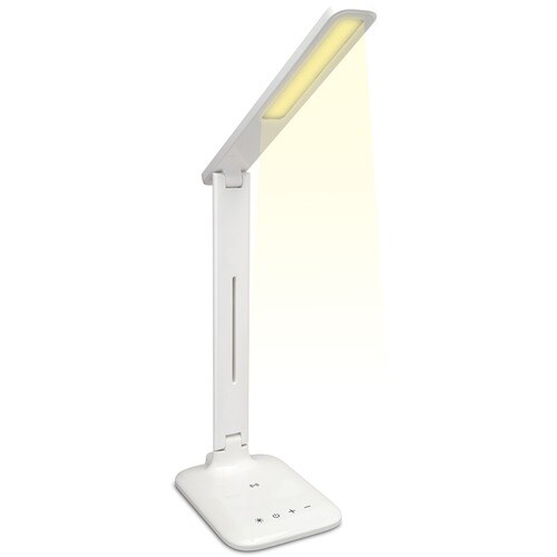 iLive LED Desk Lamp with Wireless Charging - 9 W LED Bulb - Desk Mountable - White