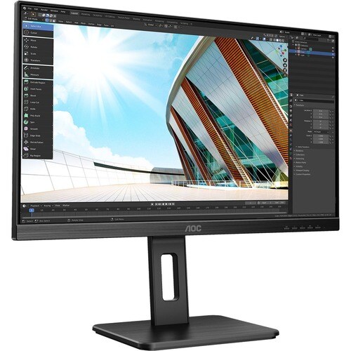 AOC 24P2C 60.5 cm (23.8") Full HD WLED LCD Monitor - 16:9 - Black - 24.0" Class - In-plane Switching (IPS) Technology - 19