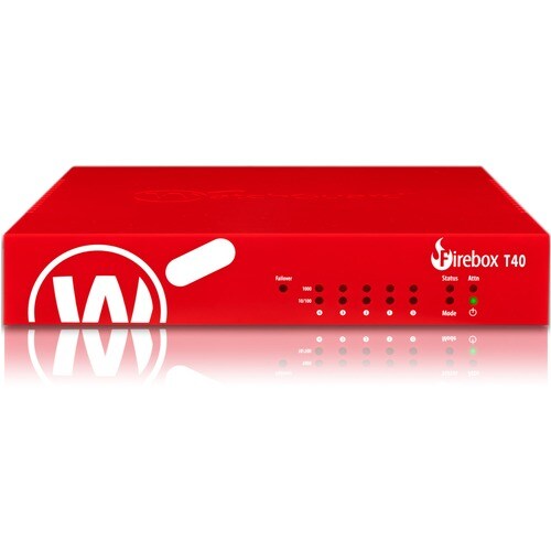 WatchGuard Trade Up to WatchGuard Firebox T40-W with 1-yr Total Security Suite (US) - 5 Port - 10/100/1000Base-T - Gigabit