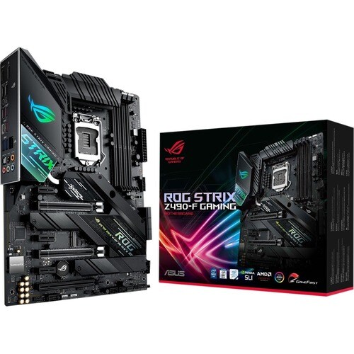 Asus ROG Strix Z490-F GAMING Desktop Motherboard - Intel Chipset - Socket LGA-1200 - Intel Optane Memory Ready - ATX - 128