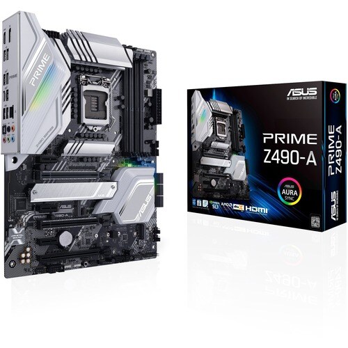 Asus Prime Z490-A Desktop Motherboard - Intel Chipset - Socket LGA-1200 - Intel Optane Memory Ready - ATX - 128 GB DDR4 SD