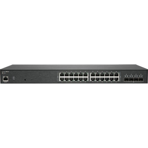 SonicWall Switch SWS14-24 - 28 Ports - Manageable - 2 Layer Supported - Modular - 36 W Power Consumption - Optical Fiber, 