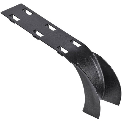 Tripp Lite Cable Exit Clip/Dropout Waterfall for Wire Mesh Cable Trays, 45 mm Wide - Cable Trumpet Spillout - Black Powder