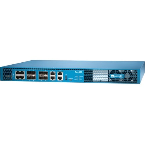 Palo Alto PA-850 Network Security/Firewall Appliance - 4 Port - 10/100/1000Base-T, 1000Base-X - Gigabit Ethernet - AES (12