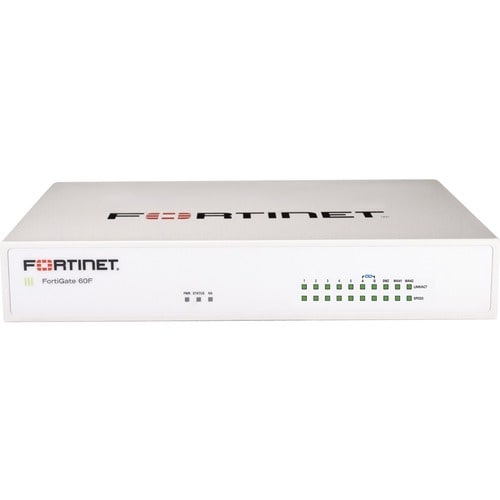 Fortinet FG-60F Network Security/Firewall Appliance - 10 Port - 10/100/1000Base-T - Gigabit Ethernet - 200 VPN - 10 x RJ-4