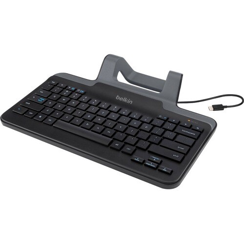 Belkin Wired Tablet keyboard With Stand For Chrome OS (USB-C Connector) - Cable Connectivity - USB Type C Interface Volume