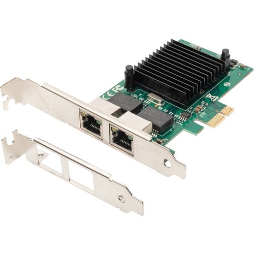 Digitus DN-10132 Gigabit Ethernet Card for PC - 10/100/1000Base-T - Plug-in Card - PCI Express x1 - 2 Port(s) - 2 - Twiste