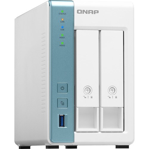 QNAP TS-231P3-2G 2 x Total Bays SAN/NAS Storage System - 512 MB Flash Memory Capacity - Annapurna Labs Alpine AL-314 Quad-