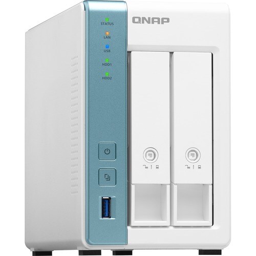QNAP TS-231P3-4G 2 x Total Bays SAN/NAS Storage System - 512 MB Flash Memory Capacity - Annapurna Labs Alpine AL-314 Quad-