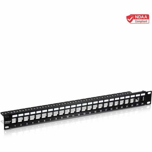 Blank Patch Panel TRENDnet - 24 Port(s) - 1U Alto - Rack-Montabile