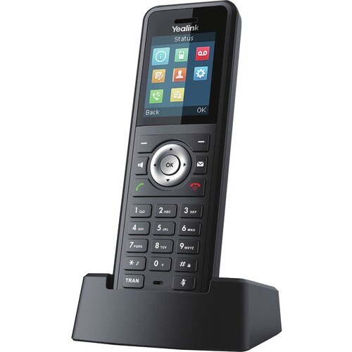 Yealink Ruggedized DECT Handset - Cordless - DECT, Bluetooth - 4.6 cm (1.8") Screen Size - 1 Day Battery Talk Time - Black