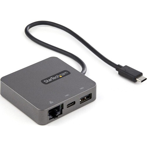 USB-C Multiport Adapter - USB 3.1 Gen 2 Type-C Mini Dock - USB-C to 4K HDMI or 1080p VGA Video - 10Gbps USB-A USB-C, GbE -