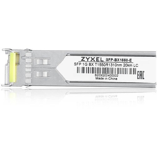 ZYXEL SFP (mini-GBIC) Module - For Optical Network, Data Networking - 1 x LC 1000Base-BX Network - Optical Fiber - Single-