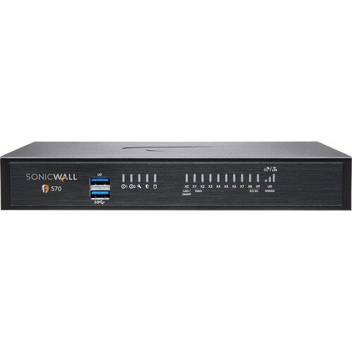 SonicWall TZ570W Network Security/Firewall Appliance - 8 Port - 10/100/1000Base-T - 5 Gigabit Ethernet - Wireless LAN IEEE