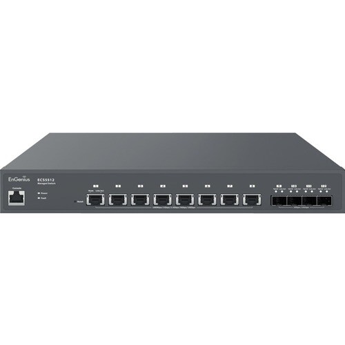 EnGenius Cloud-Enabled 8-Port 10G Base-T Network Switch - 8 Ports - Manageable - 3 Layer Supported - Modular - Twisted Pai