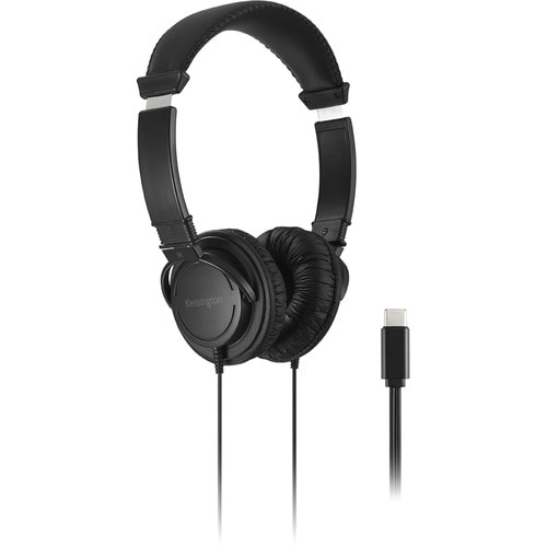 Kensington USB-C Hi-Fi Headphones - Stereo - USB Type C - Wired - Over-the-head - Binaural - Circumaural