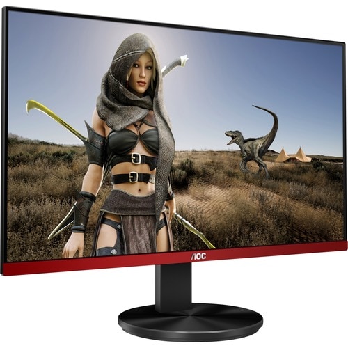 AOC G2490VXA 60.5 cm (23.8") Full HD WLED Gaming LCD Monitor - 16:9 - Black Red - 24.0" Class - Vertical Alignment (VA) - 