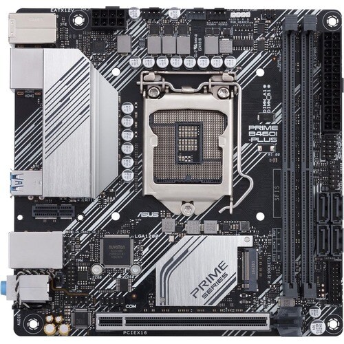 Asus Prime B460I-PLUS Desktop Motherboard - Intel Chipset - Socket LGA-1200 - Intel Optane Memory Ready - Mini ITX - 64 GB