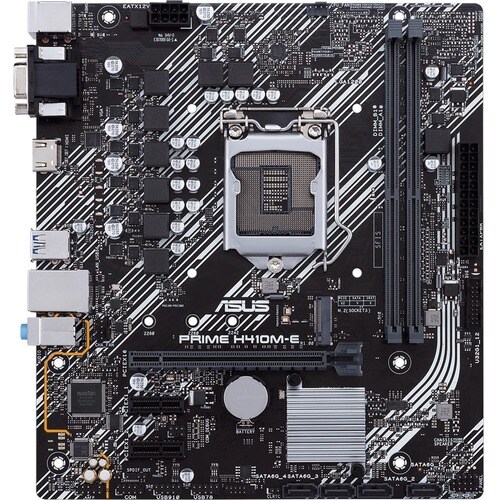 Asus Prime H410M-E/CSM Desktop Motherboard - Intel Chipset - Socket LGA-1200 - Micro ATX - 64 GB DDR4 SDRAM Maximum RAM - 
