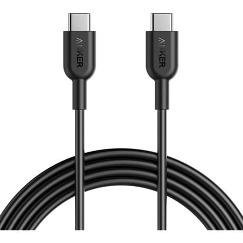 ANKER PowerLine II 6ft USB-C to USB-C 2.0 - 6 ft USB-C Data Transfer Cable for MacBook, MacBook Pro, Smartphone, Gaming Co