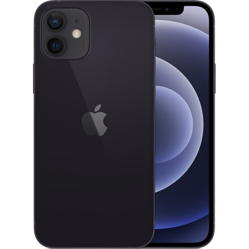 Apple iPhone 12 128 GB Smartphone - 6.1" OLED 2532 x 1170 - Hexa-core (6 Core) - 4 GB RAM - iOS 14 - 5G - Black - Bar - Ap