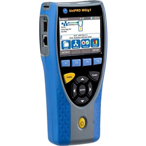 TREND Networks UniPRO MGig1 Solo Plus - R152002 - LAN Cable Testing, Fiber Optic Cable Testing, Cable Length Measurement, 