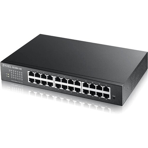 ZYXEL GS1900-24E 24 Ports Manageable Ethernet Switch - 2 Layer Supported - Twisted Pair - Rack-mountable, Desktop