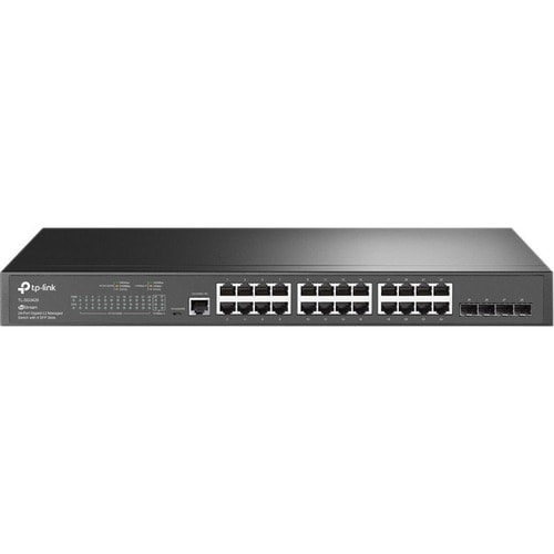TP-Link JetStream TL-SG3428 24 Ports Manageable Ethernet Switch - 2 Layer Supported - Modular - 4 SFP Slots - 19.90 W Powe