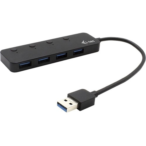 i-tec USB Hub - USB 3.0 - External - Black - 4 Total USB Port(s) - 4 USB 3.0 Port(s) - PC, Mac, Linux, Android, Chrome OS