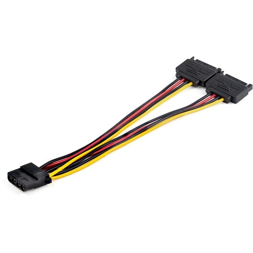 StarTech.com Cable Divisor Splitter SATA a LP4 en Y - con Recubrimiento en PVC y Alambre de 53,47mm2 (DSATPMOLP4) - Para F