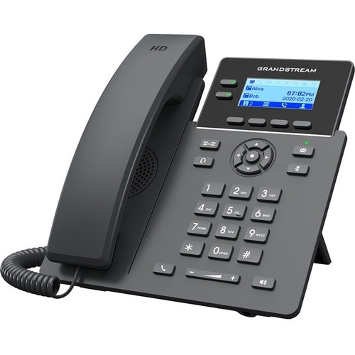 Grandstream GRP2602W IP Phone - Corded - Corded/Cordless - Wi-Fi - Wall Mountable, Desktop - 2 x Total Line - VoIP - IEEE 