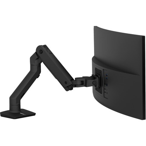 Ergotron Desk Mount for Monitor, Curved Screen Display - Matte Black - 1 Display(s) Supported - 124.5 cm (49") Screen Supp