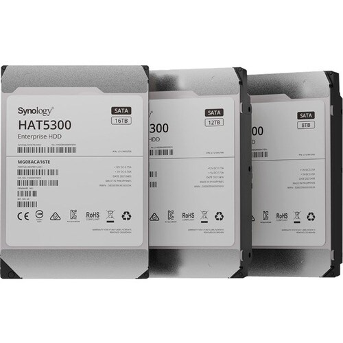 Synology HAT5300-8T 8 TB Hard Drive - 3.5" Internal - SATA (SATA/600) - Server Device Supported - 7200rpm - 550 TB TBW