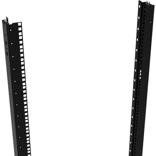 MINKELS 38U Rack-mountable Rack Rail - Black - Sheet Metal